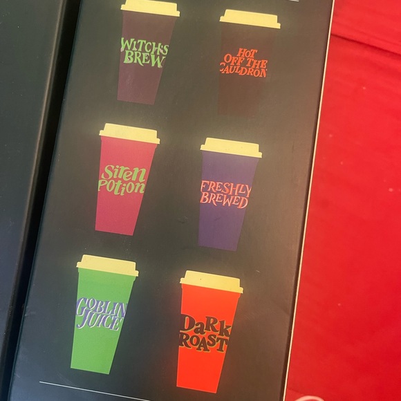 Starbucks 2020 Halloween Words Reusable Hot Cups (2 sets) - Picture 3 of 5